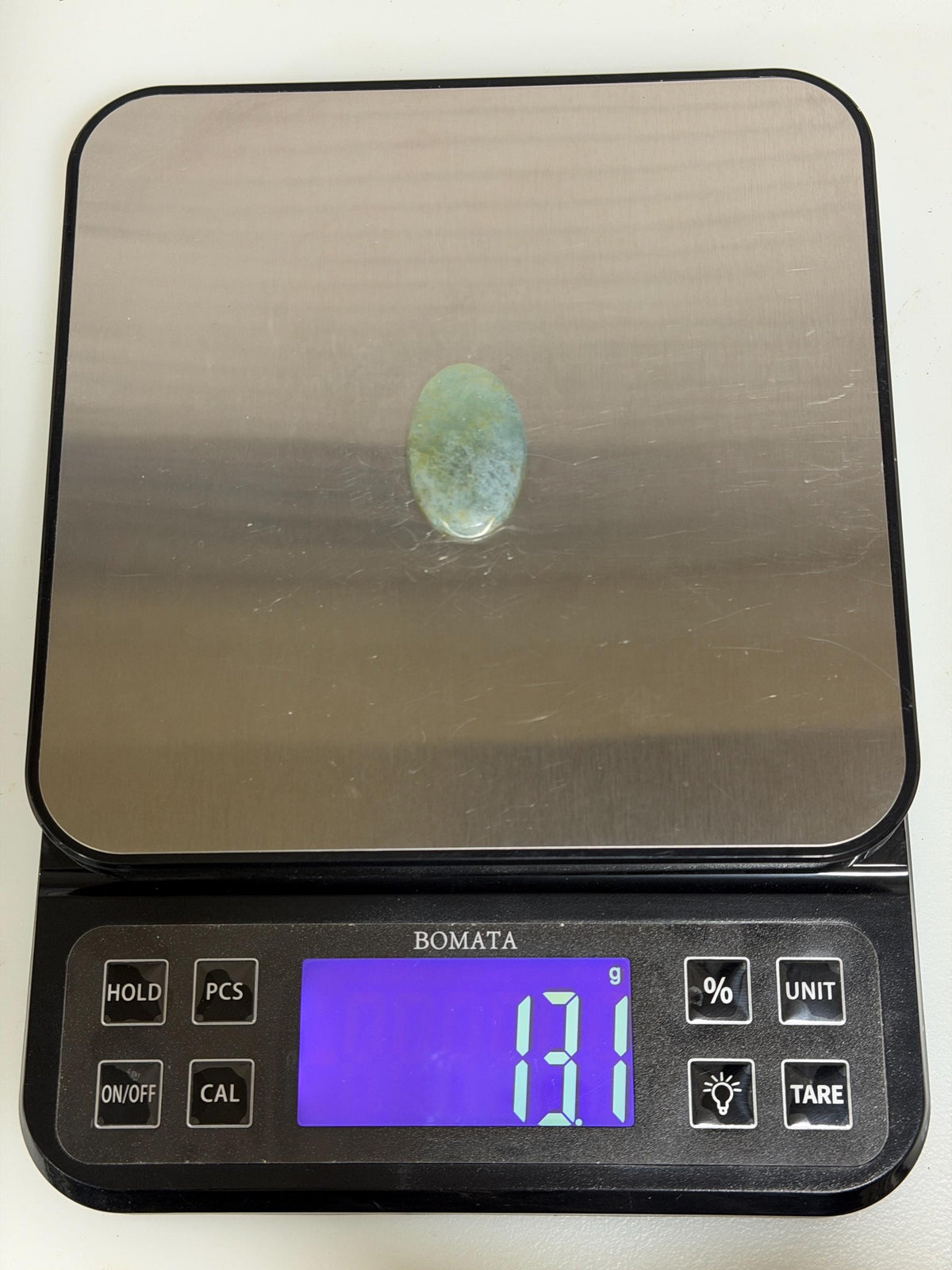 Aquamarine Cabochon, Natural Blue Green Aquamarine, Large Oval Gemstone, Hand Cut Collector Stone