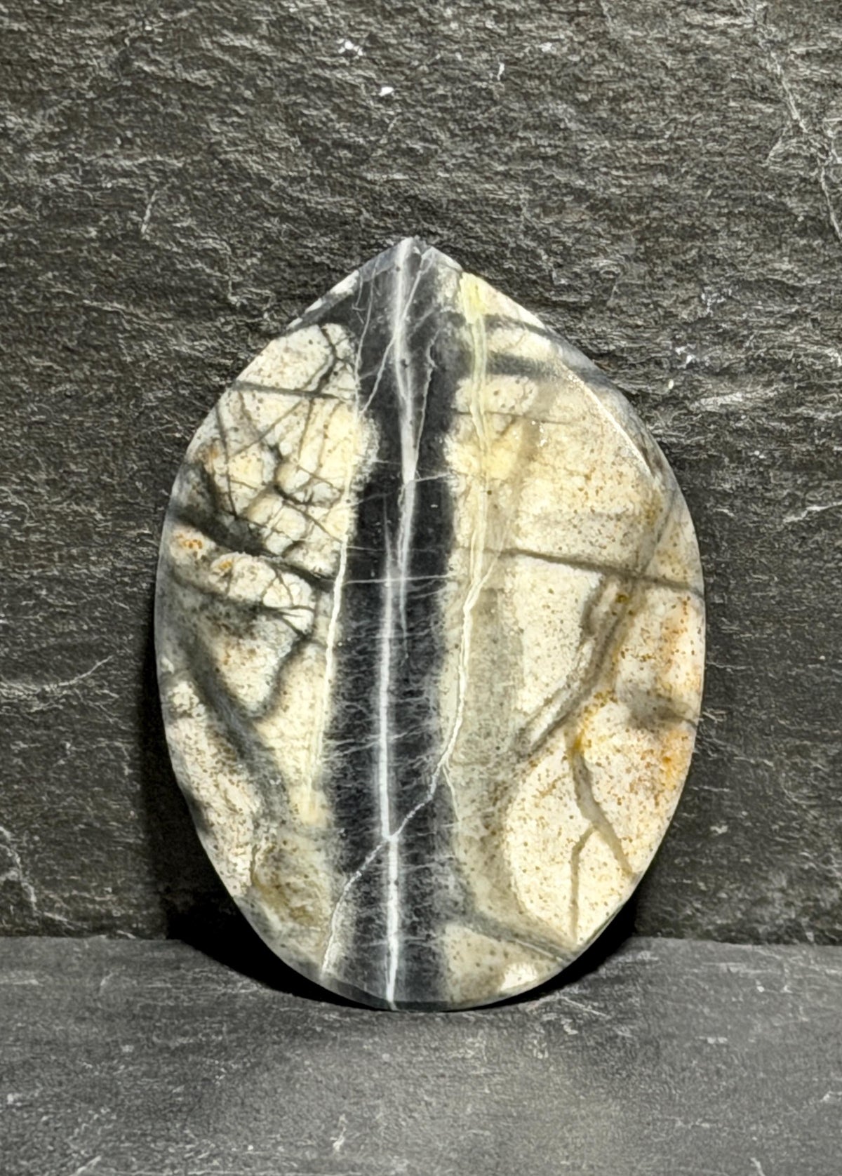 Picasso Jasper Cabochon, Large Freeform, Natural Jasper Stone, Designer Earth Tone Gemstone, Gem for Jewelry Making