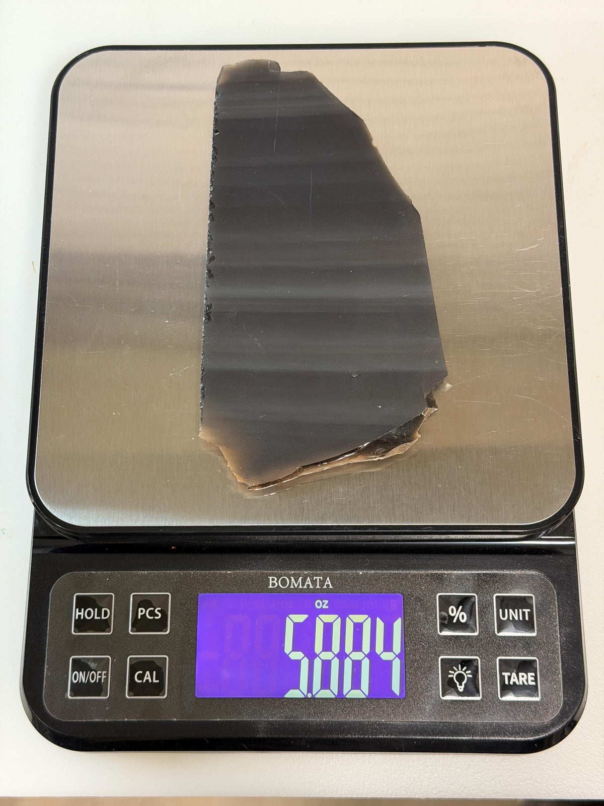 Rainbow Obsidian Slab for Lapidary Fun, Large Unpolished Gemstone, Davis Creek Specimen