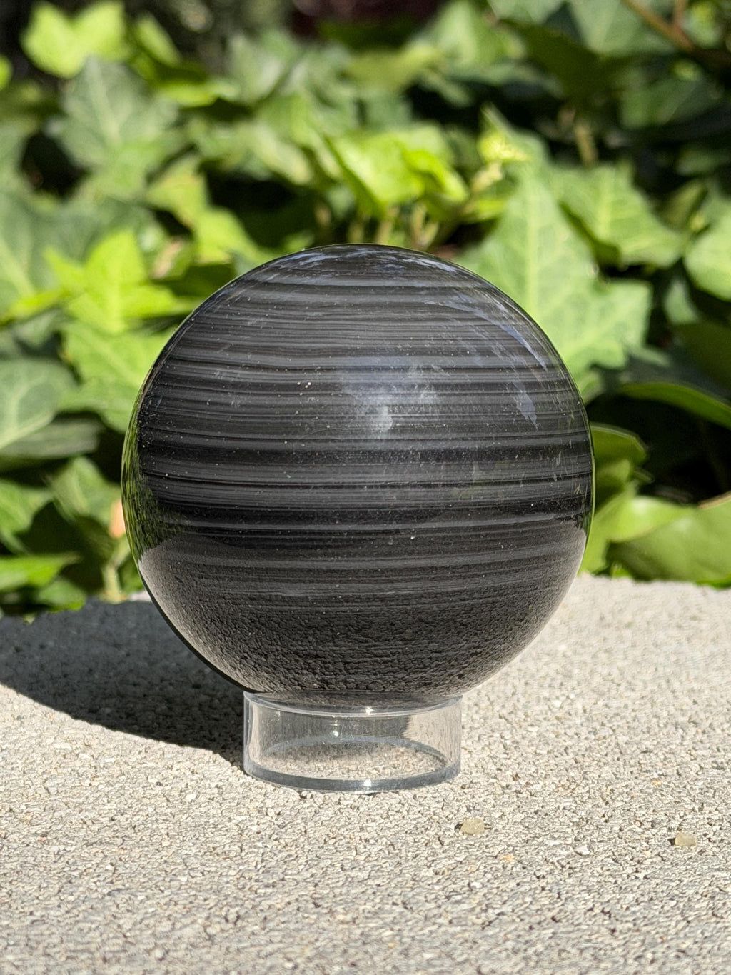 Rainbow Obsidian Midnight Lace 2.70 inch polished sphere for reiki, energy healing, display, decor
