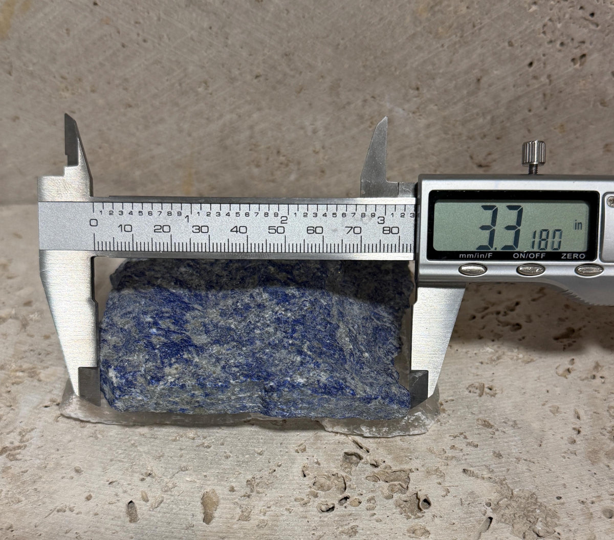 Denim Lapis Lazuli Rough Slab, Natural Blue and White Lapis, 240g, Lapidary Cutting Rough, Collector Stone