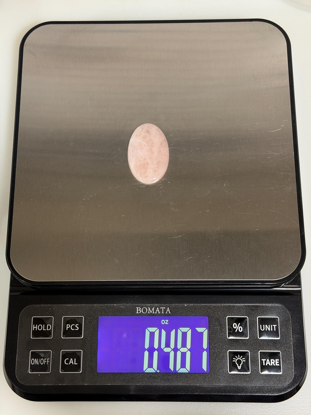 Morganite Cabochon, Natural Blush Pink Morganite, Large Oval Gemstone, Polished Shimmery Pink Beryl, Pendant Stone, Jewelry Making