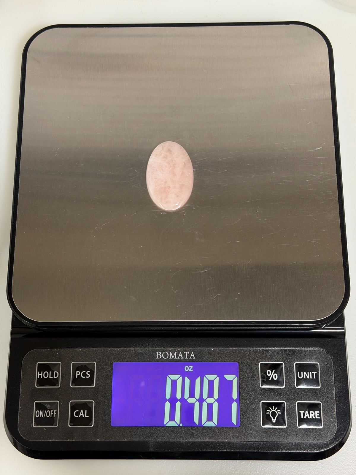 Morganite Cabochon, Natural Blush Pink Morganite, Large Oval Gemstone, Polished Shimmery Pink Beryl, Pendant Stone, Jewelry Making