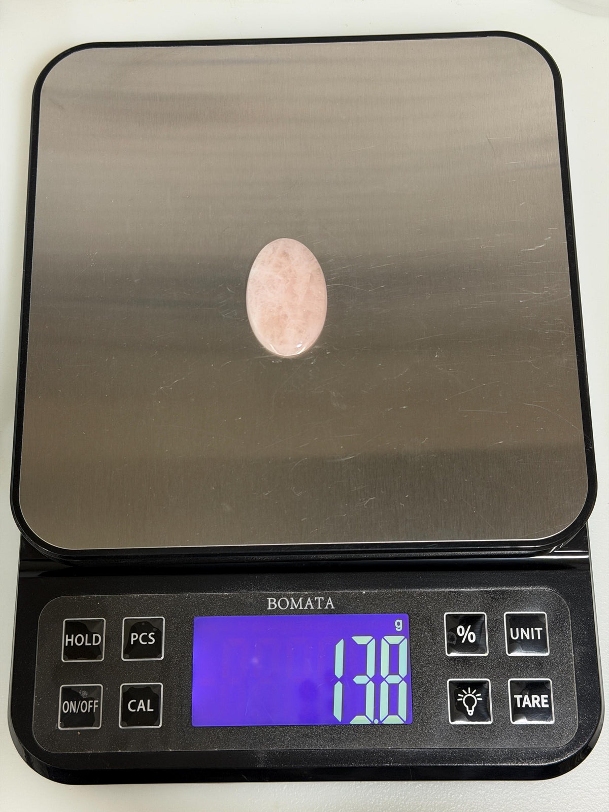 Morganite Cabochon, Natural Blush Pink Morganite, Large Oval Gemstone, Polished Shimmery Pink Beryl, Pendant Stone, Jewelry Making