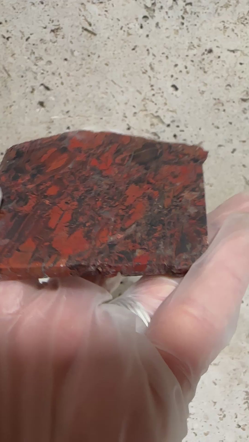 Tabu Tabu Slab-unpolished natural brecciated Jasper stone for lapidary use