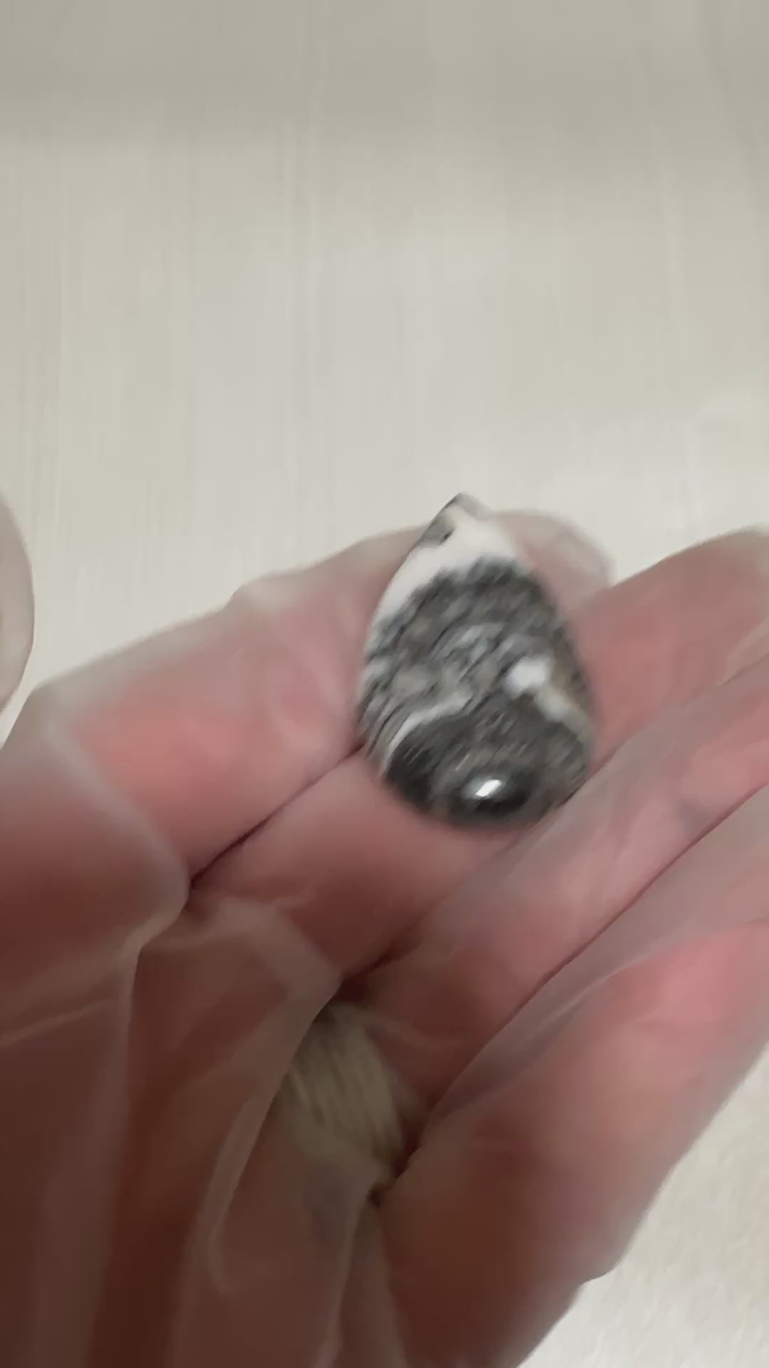 Gray Lace Agate Cabochon-medium loose polished gemstone for jewelry making