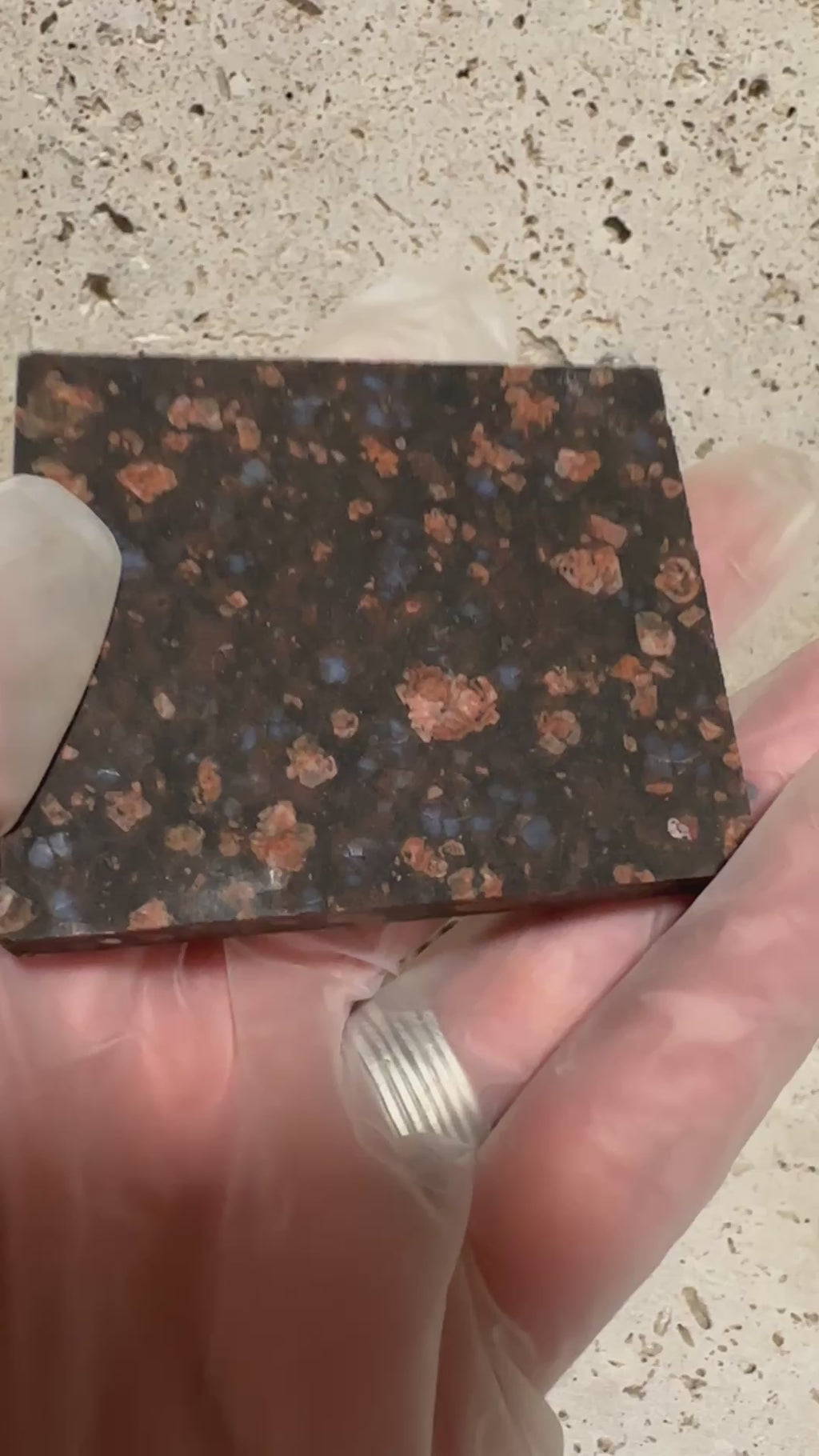 Llanite Slab-natural unpolished Rhyolite-Texas stone for lapidary use