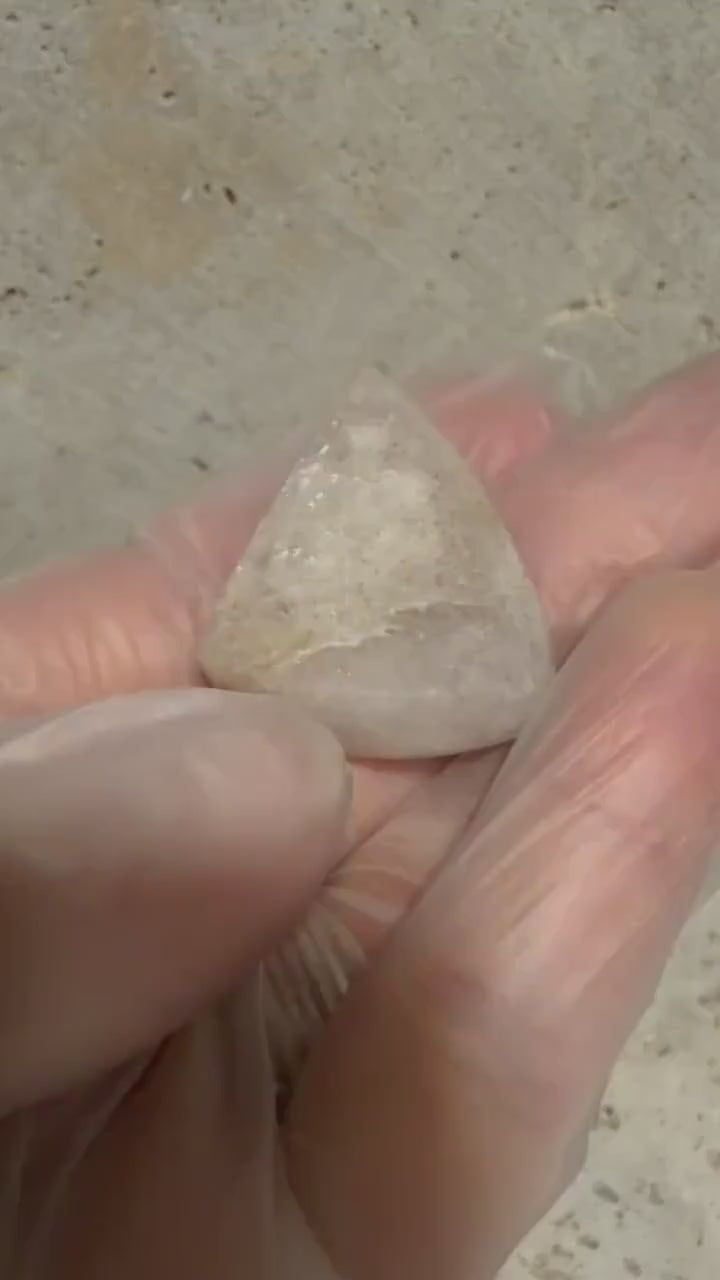 Utah Bubble Opal-Golden Spider Web Hyalite Cabochon
