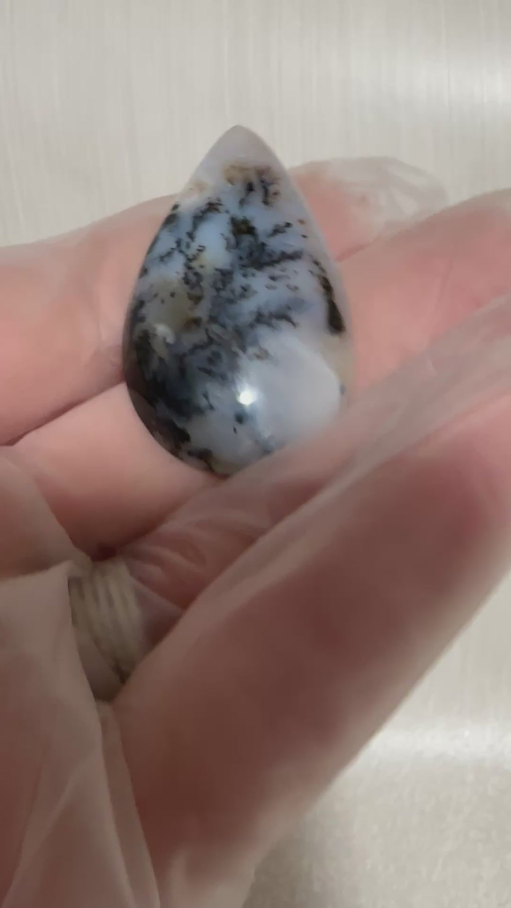 Dendritic Agate Cabochon-large polished loose gemstone for jewelry making