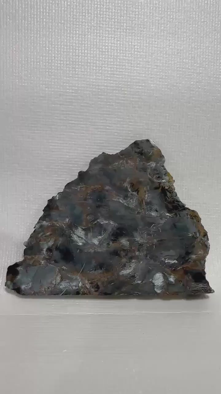 Pietersite slab—AA grade & unpolished—for collection or lapidary use