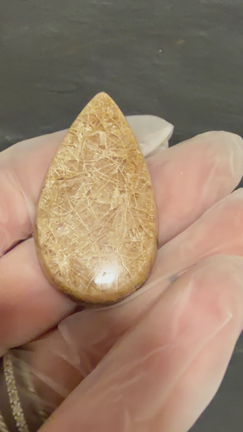Hyalite Cabochon-Utah Spider Web Opal-Designer Teardrop Gemstone for Jewelry Making-Ultra Rare