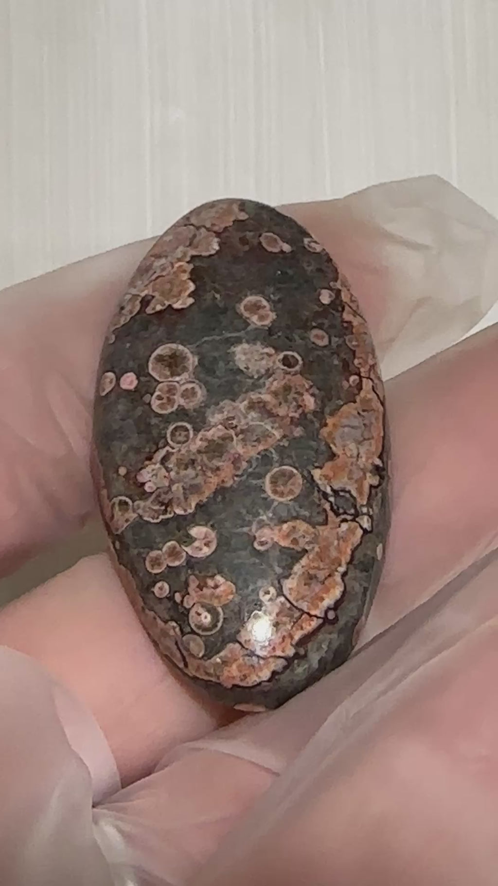 Rhyolite Cabochon-Orbicular Starlight Rhyolite large polished gemstone for jewelry making