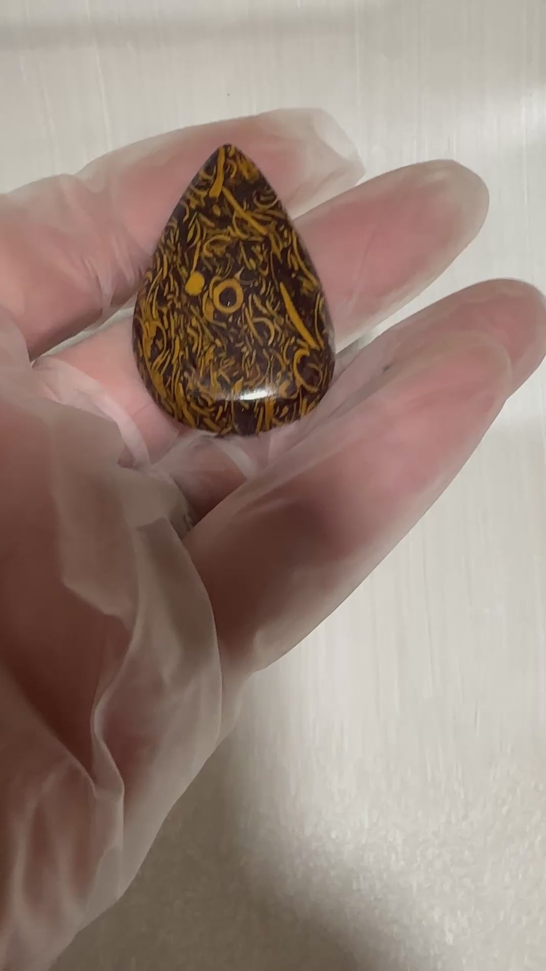 Calligraphy Stone Cabochon-large polished loose gemstone for jewelry making