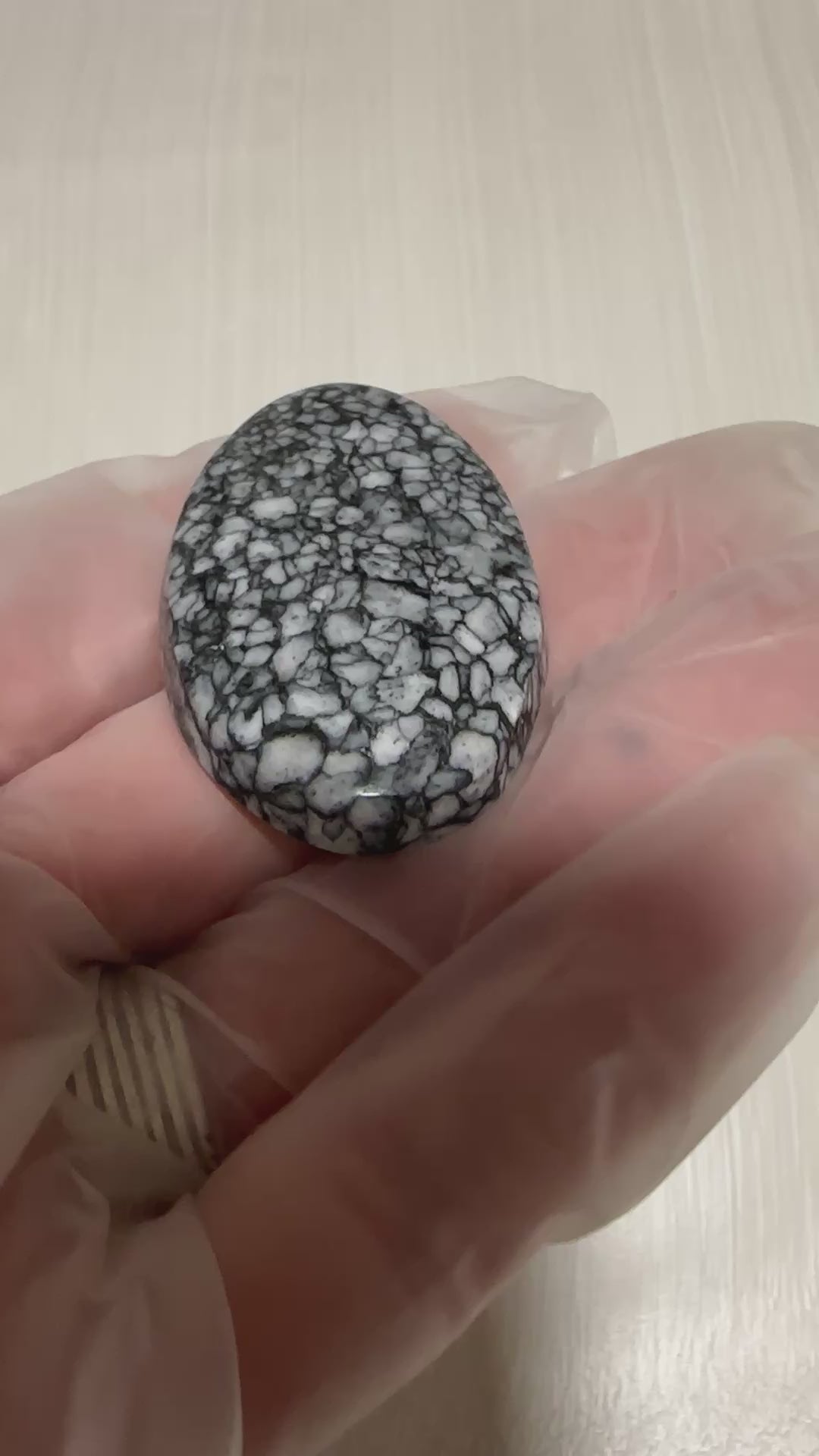 Austrian Pinolith Cabochon-large loose oval gemstone for jewelry making-VERY RARE old stock