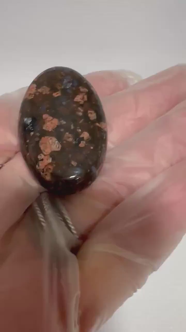 Llanite Rhyolite Oval Cabochon, Blue Quartz Jewelry Stone, Wire Wrapping Cab, Hand Polished Gemstone