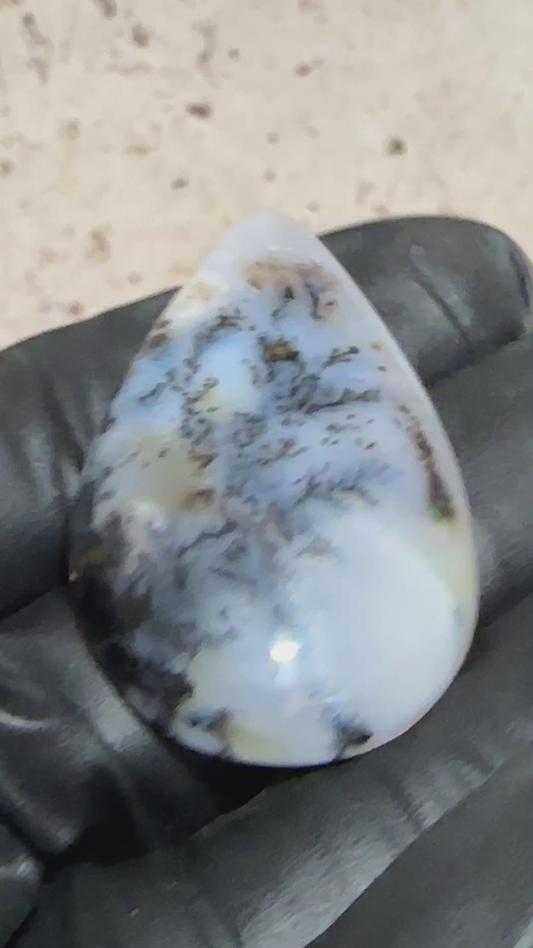 Dendritic Agate Cabochon-large polished loose gemstone for jewelry making